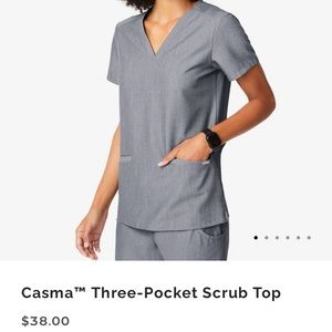 Figs graphite casma 3-pocket scrub